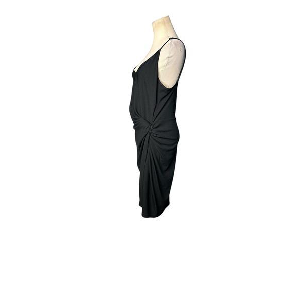 H&M black side twist overlap strappy summer dress size large - Picture 7 of 16